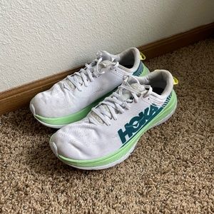 Hoka One One Carbon X Green Ash/White Men's Size 9.5
